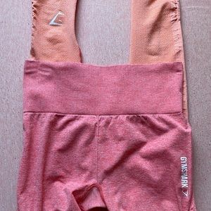 Peach two toned gymshark leggings